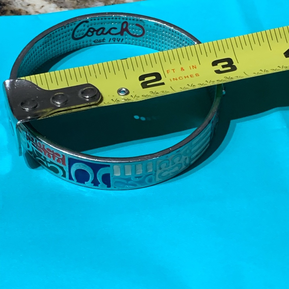 Coach Multicolor Silver Bangle Bracelet - image 5